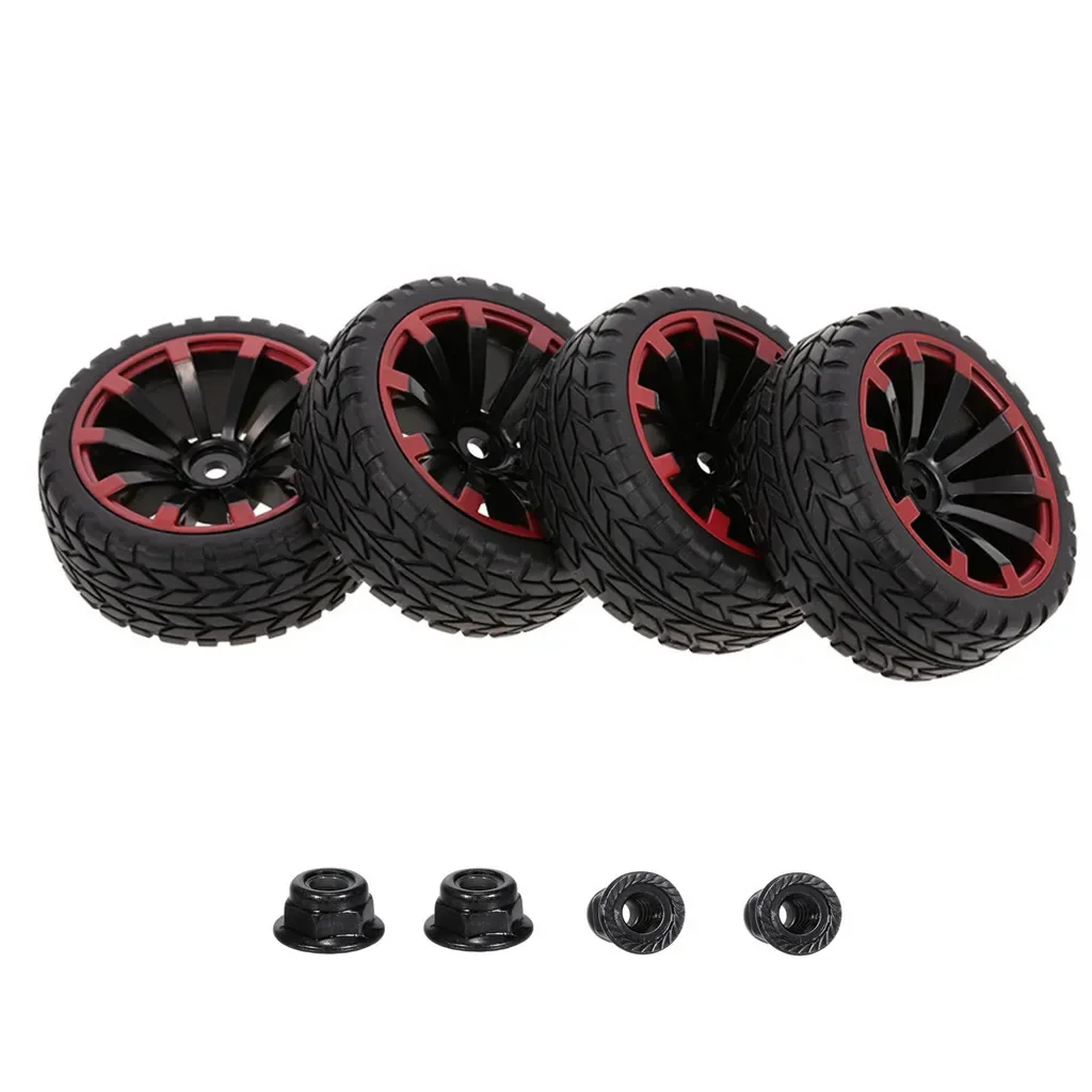 4Pcs 65*26mm RC Car tires On Road Tires and Wheel Hex 12mm for HSP HPI RC Car Tyres Trxs TRX4 TRX-4 Tamiya Accessories