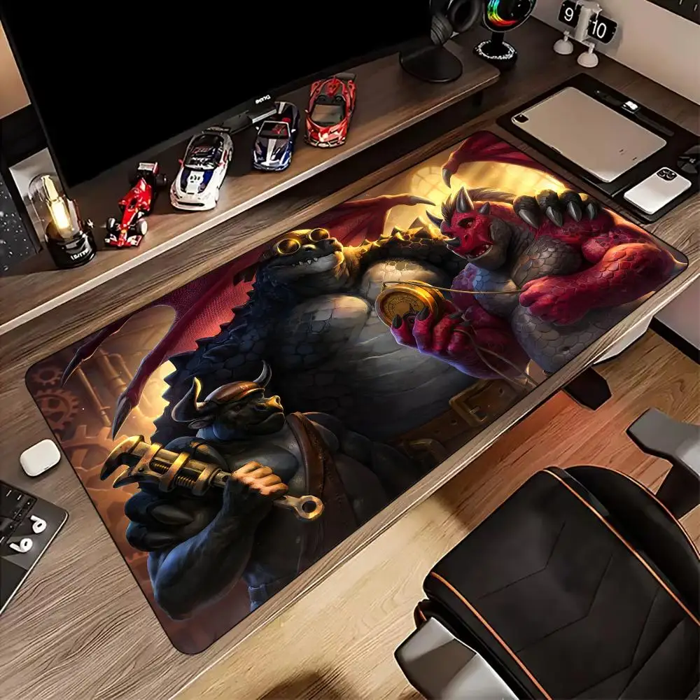 

Steam-style fantasy creatures Mouse Pad rubber anti-slip Desk Mat gamer pc accessories Gaming mat keyboard mousepad magic mat