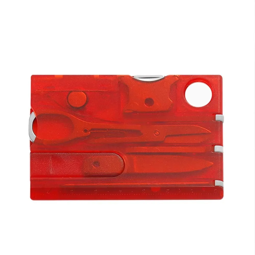 Ultradünne Outdoor-Multitool-Tasche, Mehrzweck-EDC-Gadget-Kartentyp für den Außenbereich, 12-in-1-Multifunktions-Werkzeugkarte