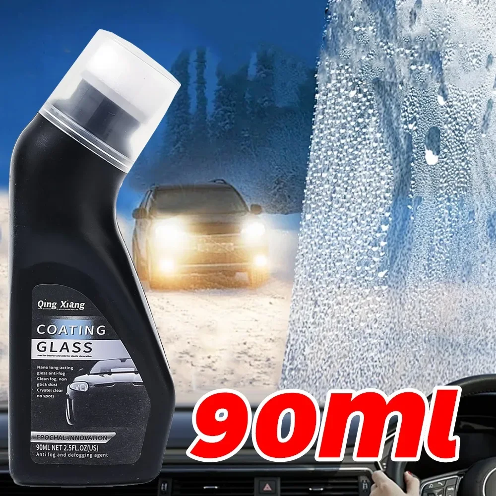 Automotive Glass Anti Fog Coating Agent Car Front Windshield Motorcycle Helmet Lens Defogger Glass Coating Anti Fog Sponge Wipe