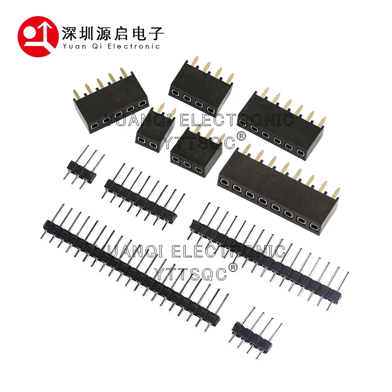 10pair 20PCS 2.54mm PH6.8 DIP Single Row 1*2P3P4P5P6P7P8P10P-40P Straight 0.1