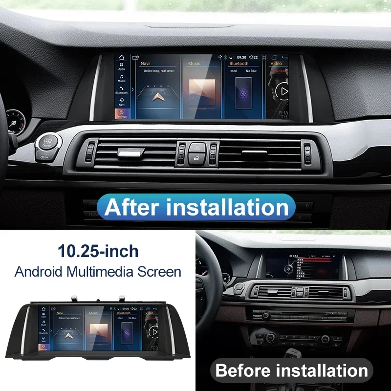 STWEI ID8 Qualcomm Snapdragon665 Android 12 Wireless CarPlay AUTO for BMW5Series F10 F11CIC NBT Car Multimedia Players GPS Navi