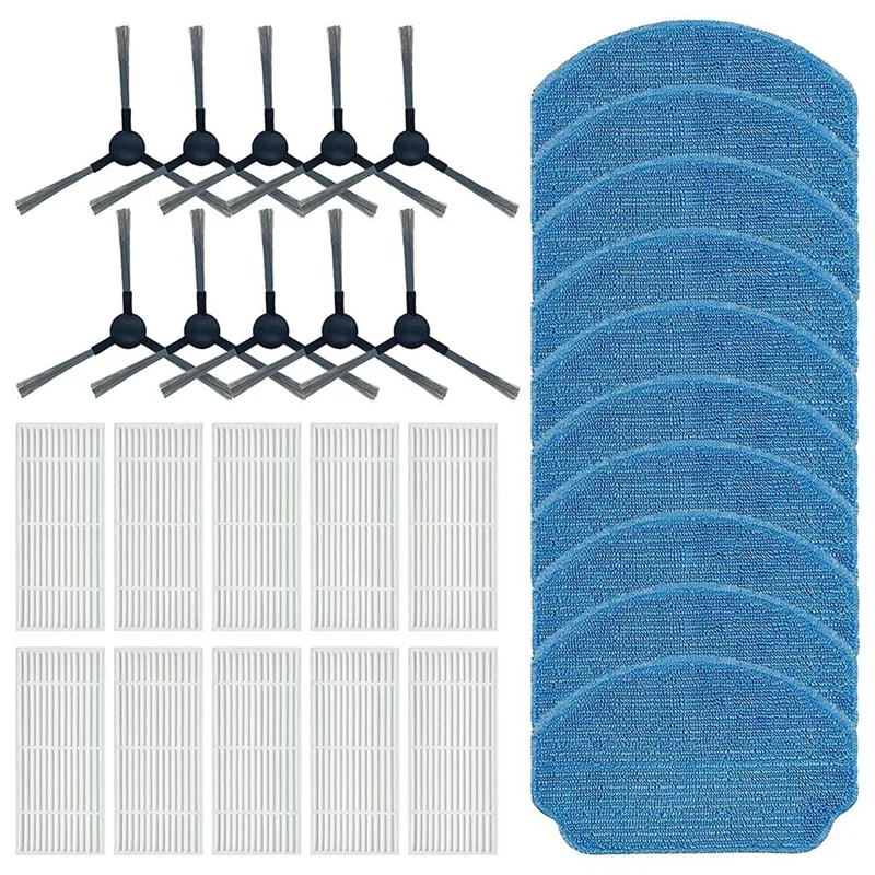 For MAMNV ZCWA ONSON BR150/BR151 2-In-1 Robot Vacuum And Mop Combo Accessories Side Brushes Hepa Filters Mop Pads