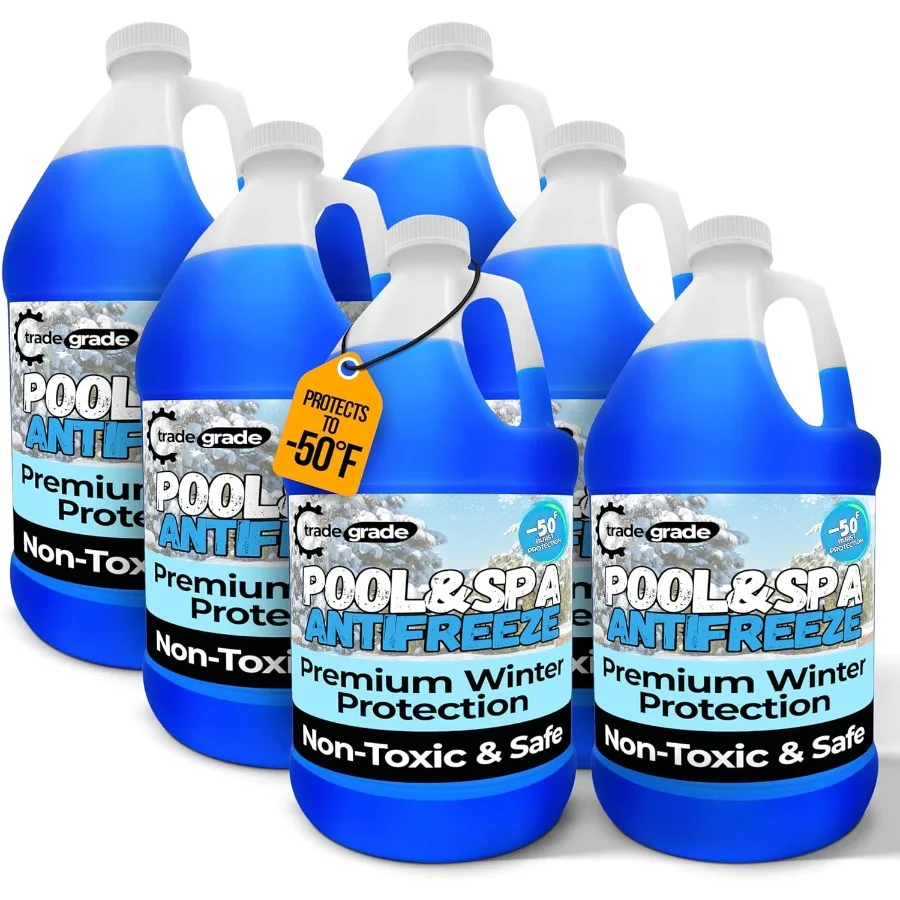 

Антифриз TradeGrade для спа и бассейна для зимнего утепления надземных бассейнов и спа-контейнеров на 6-галонный обеспечивает надежный Pr