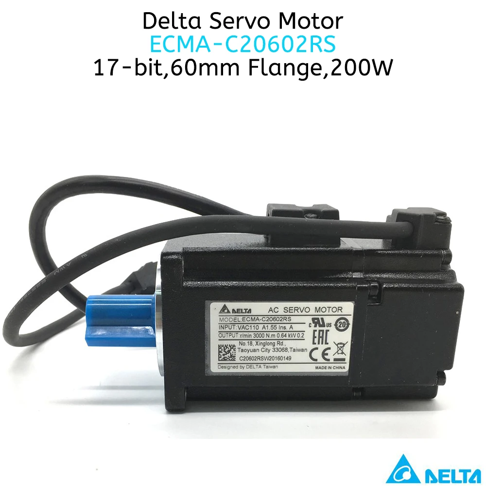 Imagem -03 - Kit de Condutor de Servomotor Delta b2 Vara de 200w por segundo 60 mm 3000 nm Rpm Cabo de Flange 02kw e 3m