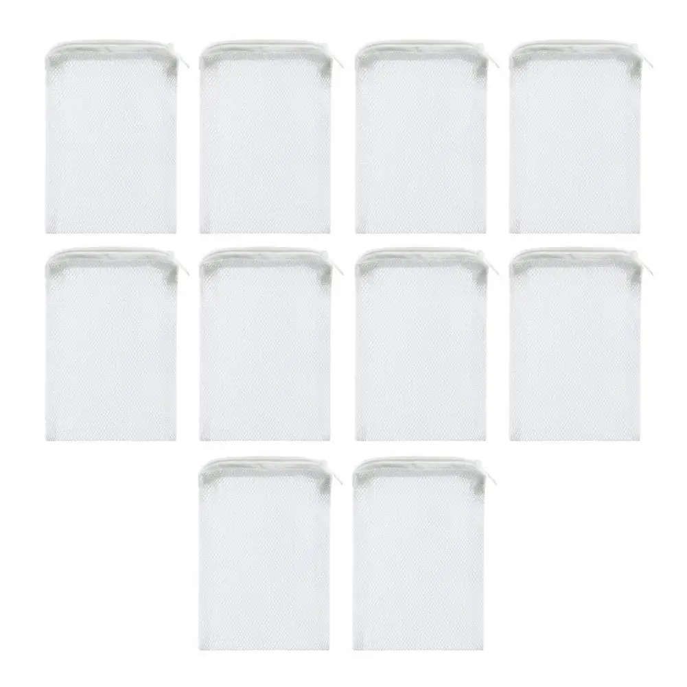 Aquarium Filter Bag 10 Pack Fish Tank Filter Bags Aquarium Filter Media Bags Set for Activated Carbon Ceramic Rings Biospheres