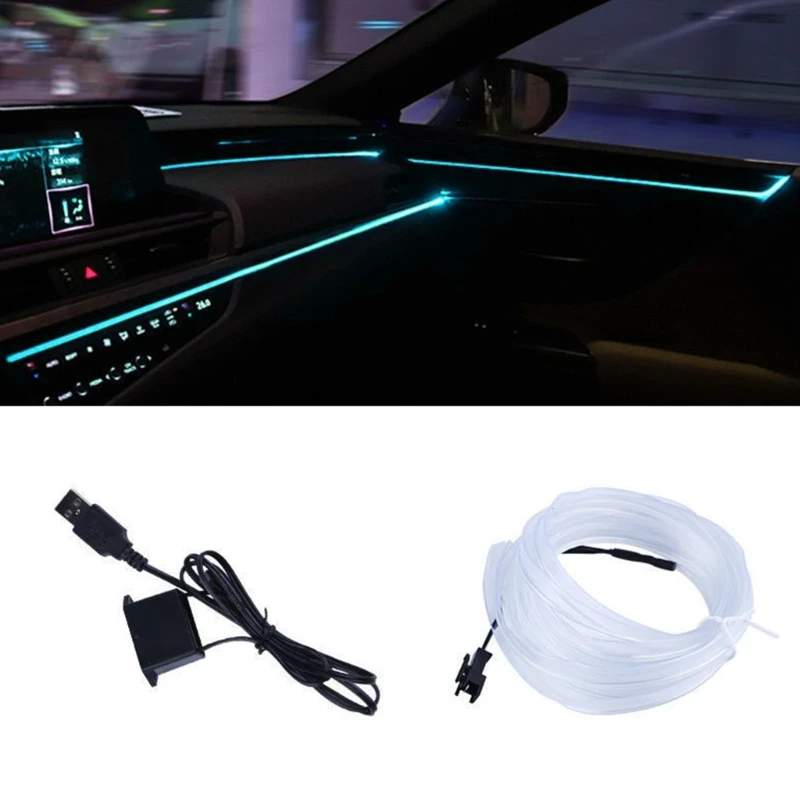 37JE Car LED Lighting Strips Low Power Consumption Soft Glow Eye Safety