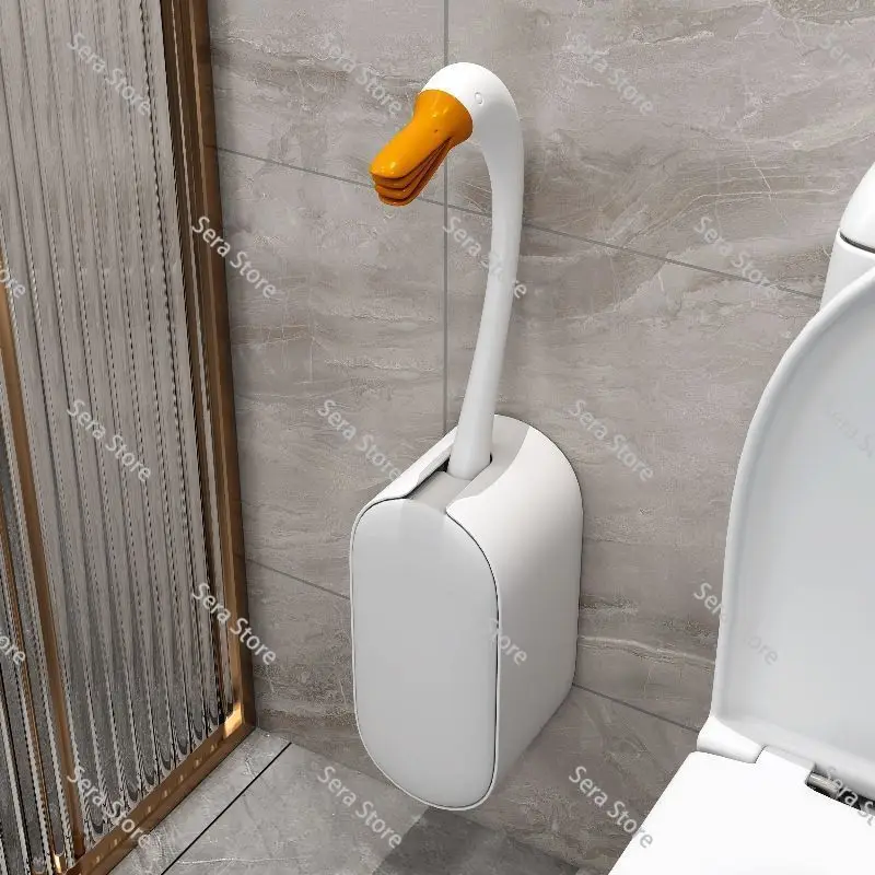 Big Goose, Long-handled Toilet Cleaning Brush, Wall-mounted Bathroom Dead Corner Artifact Set