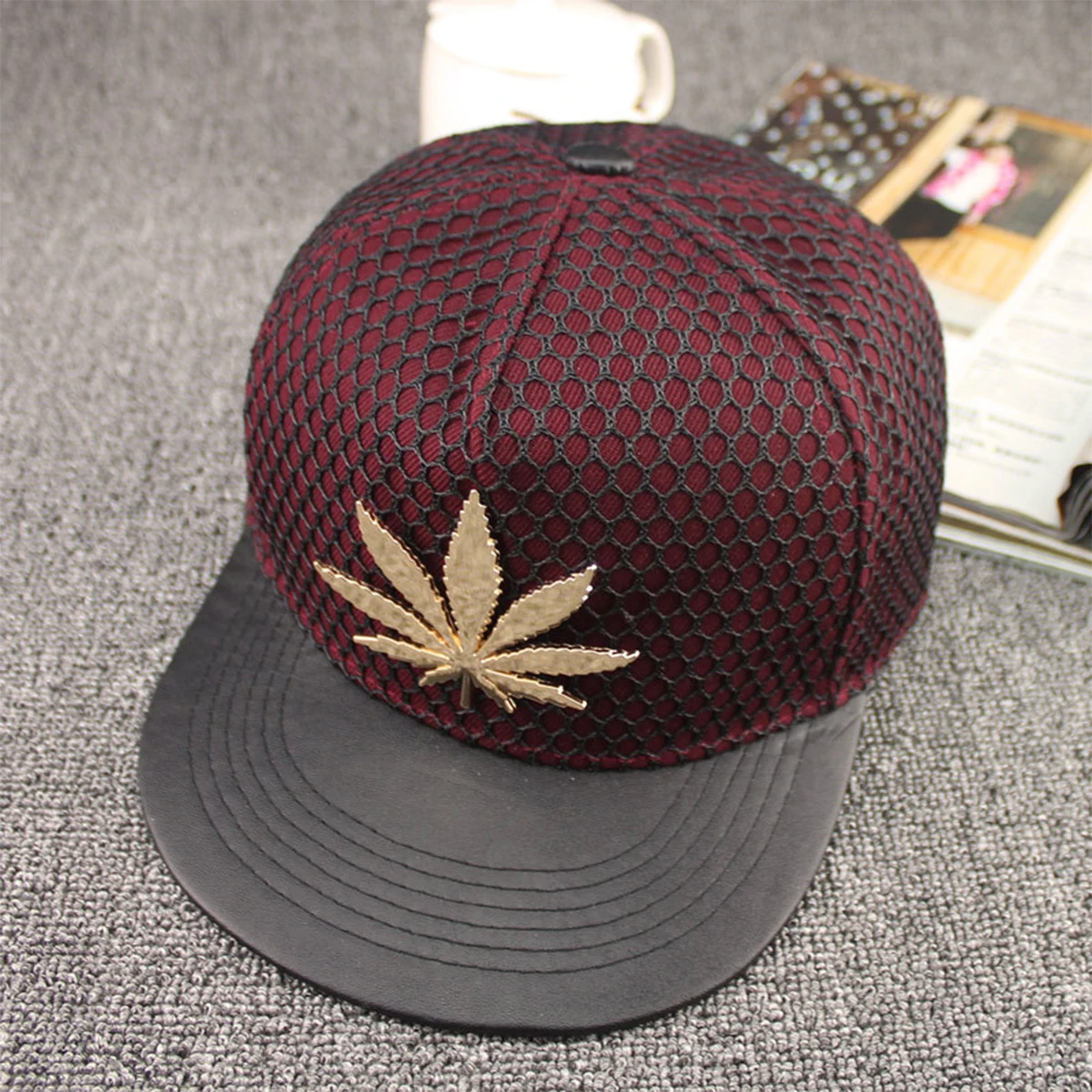 Unisex Maple Leaf Label Hip-Hop Hüte Mode Frühling Herbst Outdoor Einstellbare Casual Baseball Caps Sonnenschutz Hut