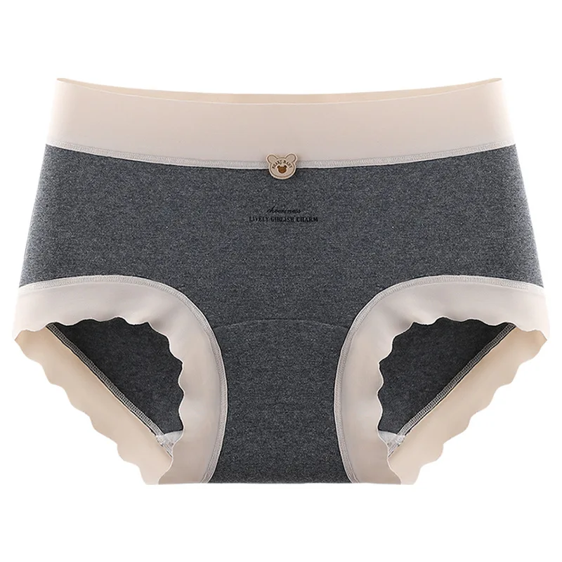 3pcs Girls Panties Women Underwear Mid Waist Teenager Cute Brief Student Intimates Underpant Female Comfort Ventilate Lingeries