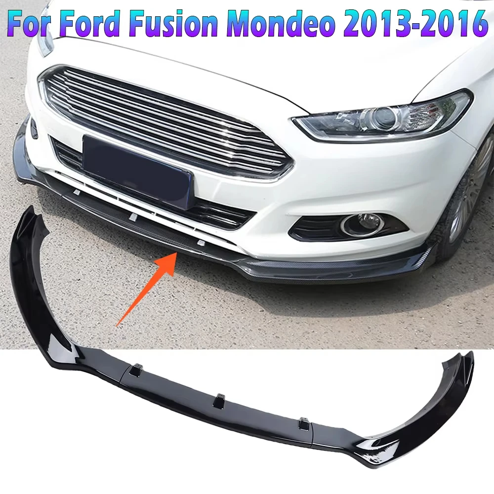 

For Ford For Fusion For Mondeo 2013-2016 Car Front Bumper Splitter Lip Diffuser Spoiler Body Kit Protector Cover Accessories