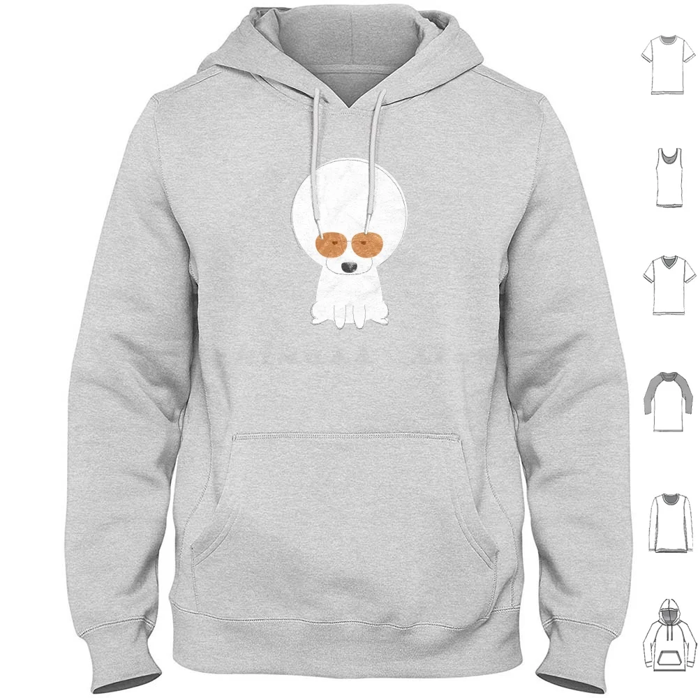 Afro Pup With Shades Hoodies Long Sleeve Dog Afro Dog Lover Dogs Hip Hop Hiphop Hipster Maltipoo Poo Pet Poodle Pup