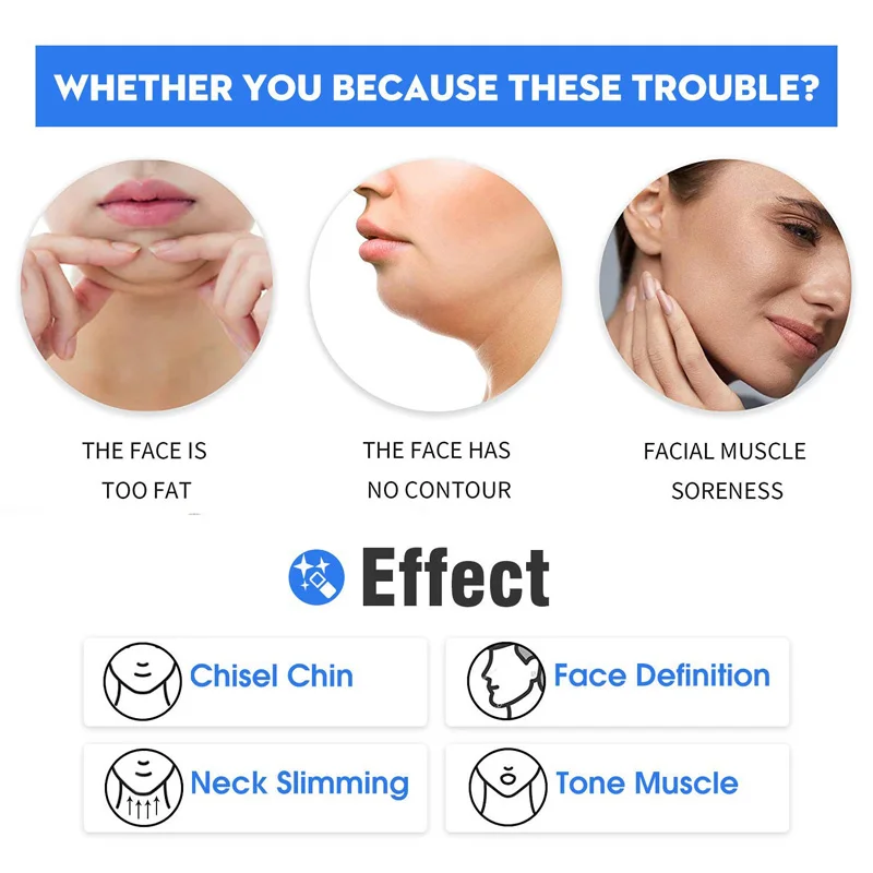 Fitness Face Jaw Exerciser Tightening Facial Contour Double Chin Reducer Eliminator Jawline Trainer Facial  Exercise Ball