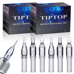 100/50PCS Disposable Tattoo Machine Gun Nozzle Tips Transparent Sterilized Plastics Needle Tube For Tattoo Machine Gun Needle