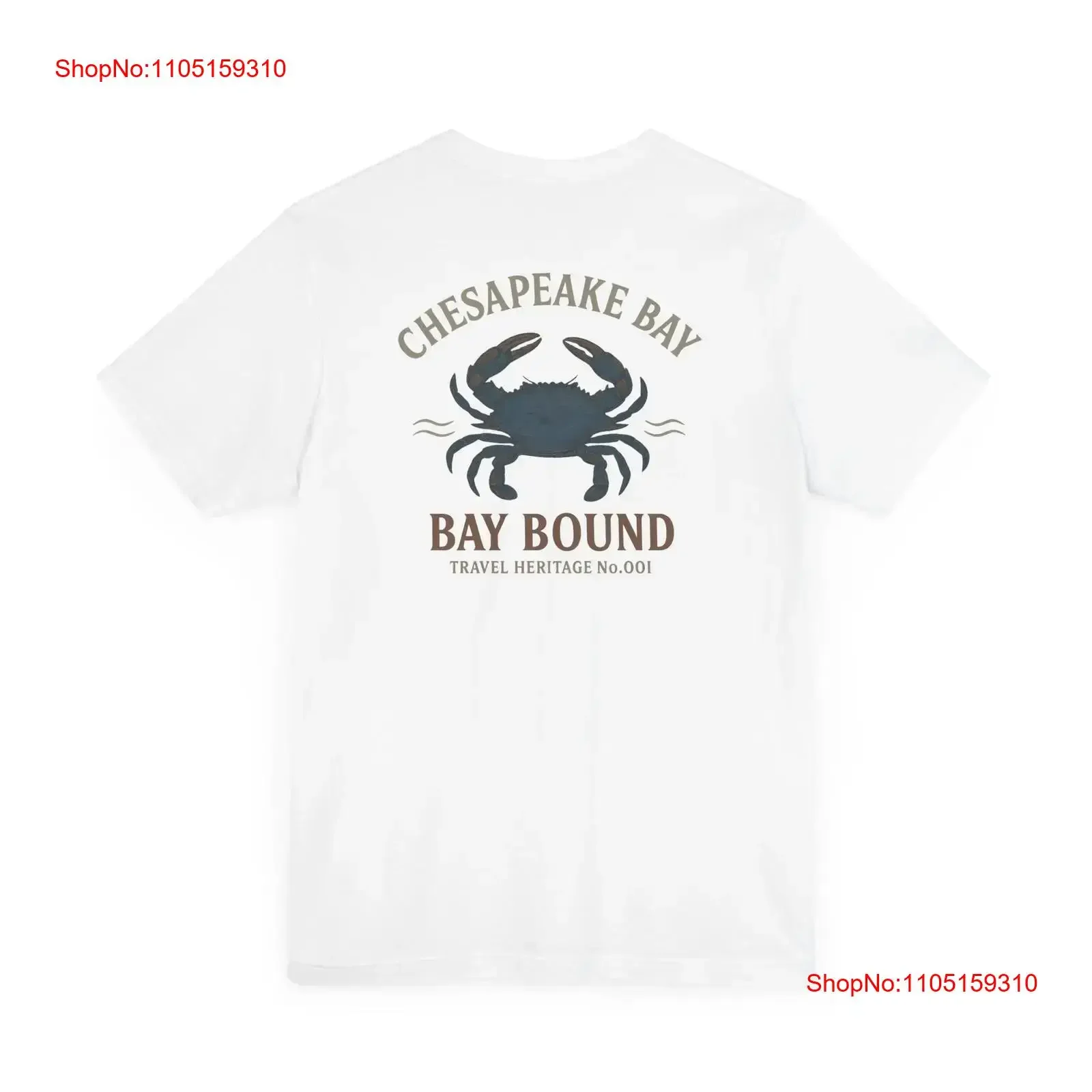 

Футболка Bay Bound Crab Chesapeake Blue Trini Skies, винтажная стираная эластичная дизайнерская одежда, дышащая, универсальная, удобная