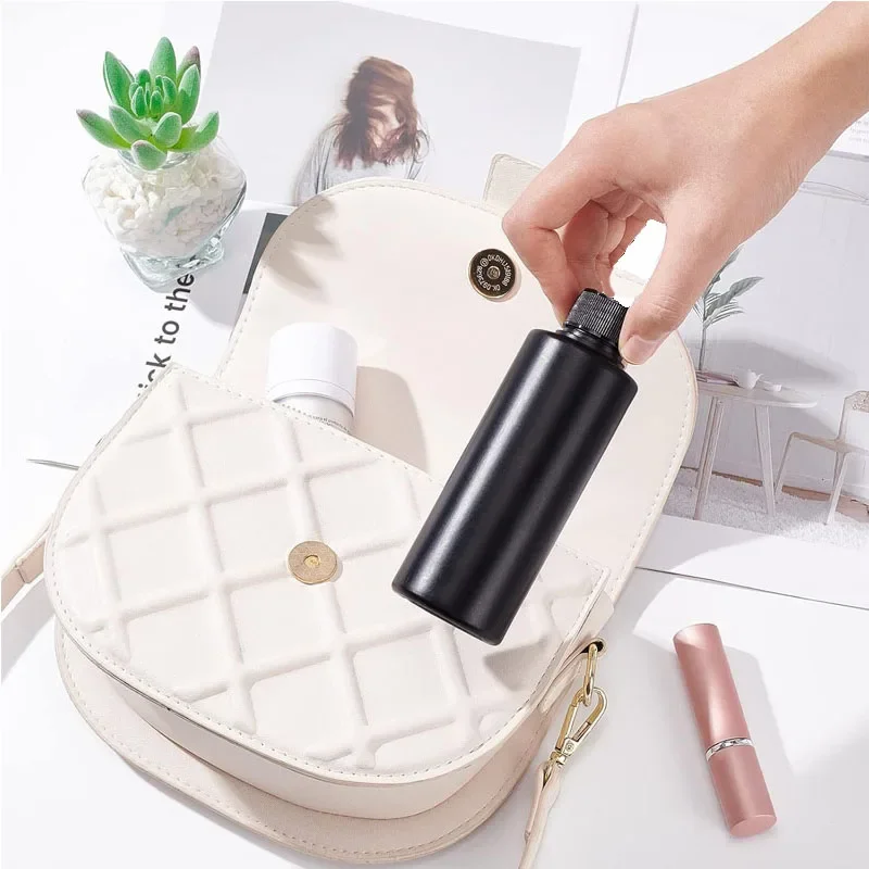 10 szt. Przenośne butelki z tworzywa HDPE, czarne, z możliwością wyciskania, na klej UV, o pojemności 30 ml - 1000 ml, puste, światłoodporne pojemniki podróżne na pigmenty, tusze i farby.