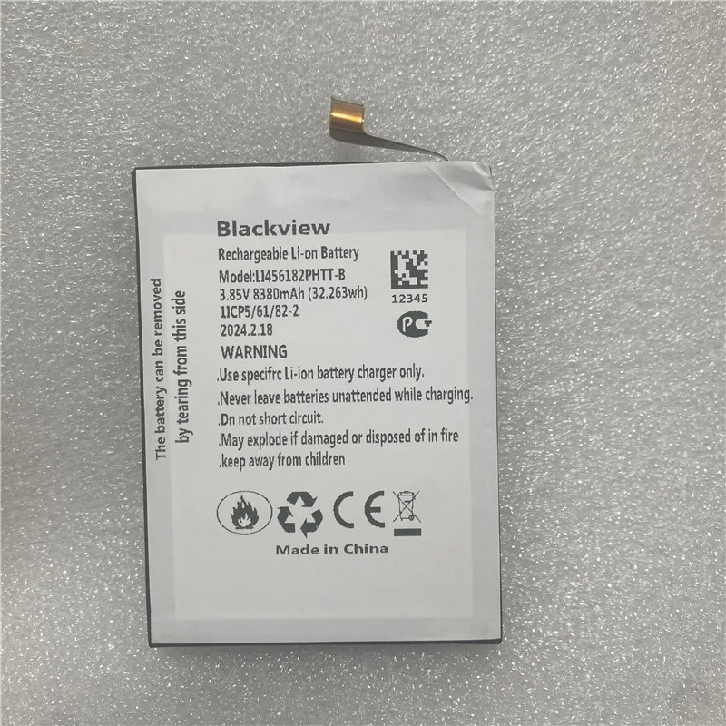 In Stock New production date for Blackview BV8800 battery 8380mAh Long Standby Time for Blackview BV8800 Battery