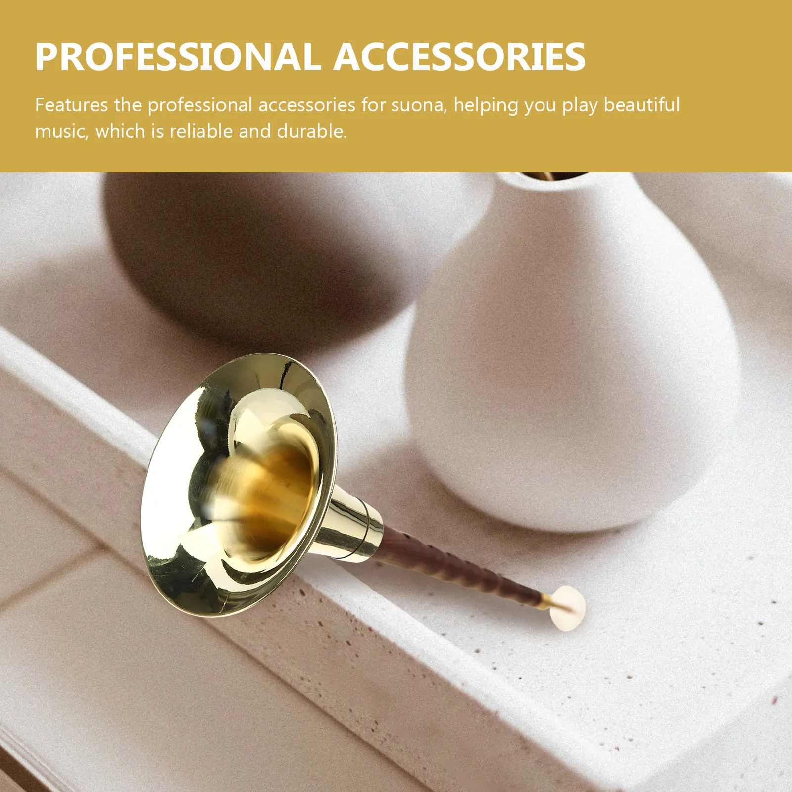 

Accessories Suona Bowl Music Instrument Accessory Brass Sound Amplifier Horn Part