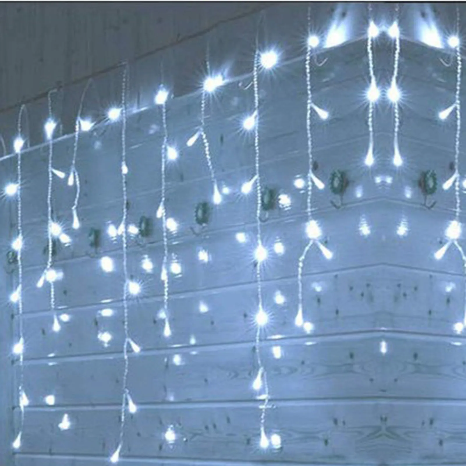 Solar Powered Curtain  Lights Festival Christmas Fairy String Lights Suitable for Thanksgiving Easter