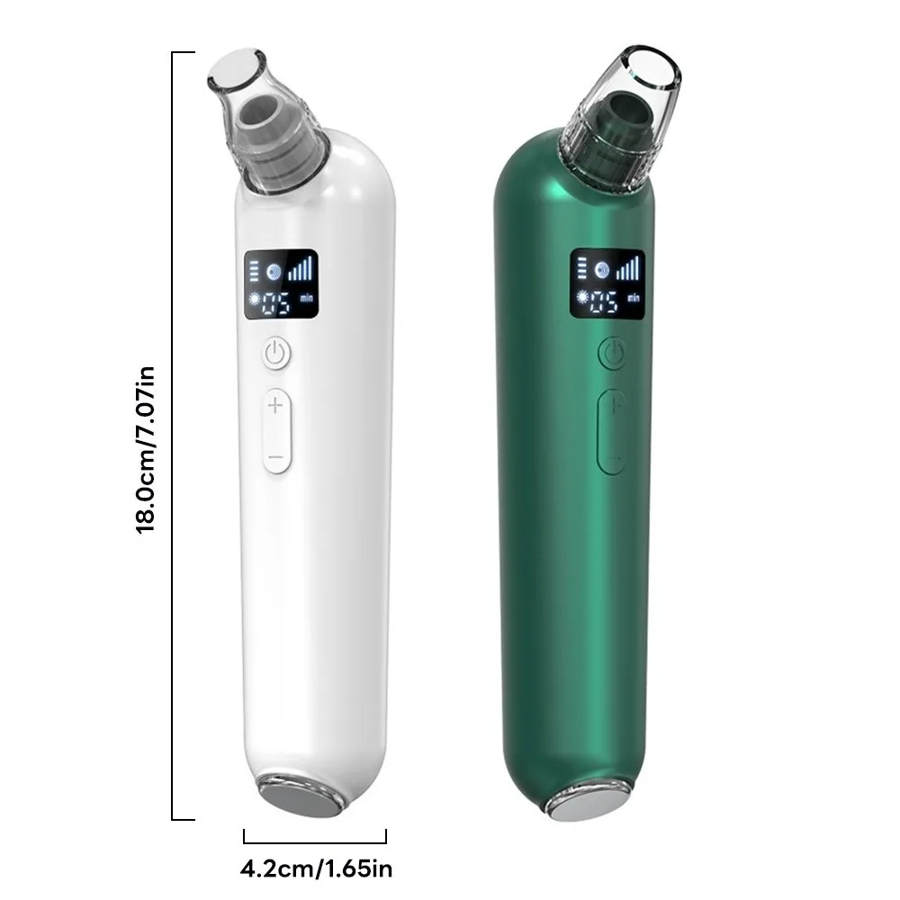 전기 블랙헤드 제거기 딥 클리닝 소형 버블 페이스 코 클리너 온열 기능 USB 충전식 스마트 뷰티 도구