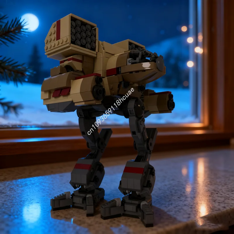 1226 قطعة MOC جنون القط الأخشاب الذئب OmniMech عشيرة نموذج هدايا عيد الميلاد بناء لعبة كتل العمارة تجميع DIY بها بنفسك الطوب الإبداعي #1