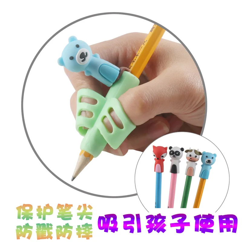 Une variété de combinaisons de ration Postures Grip Pen Holder pour étudiants, Staacquering Holding Practice Tool, Writing Aids