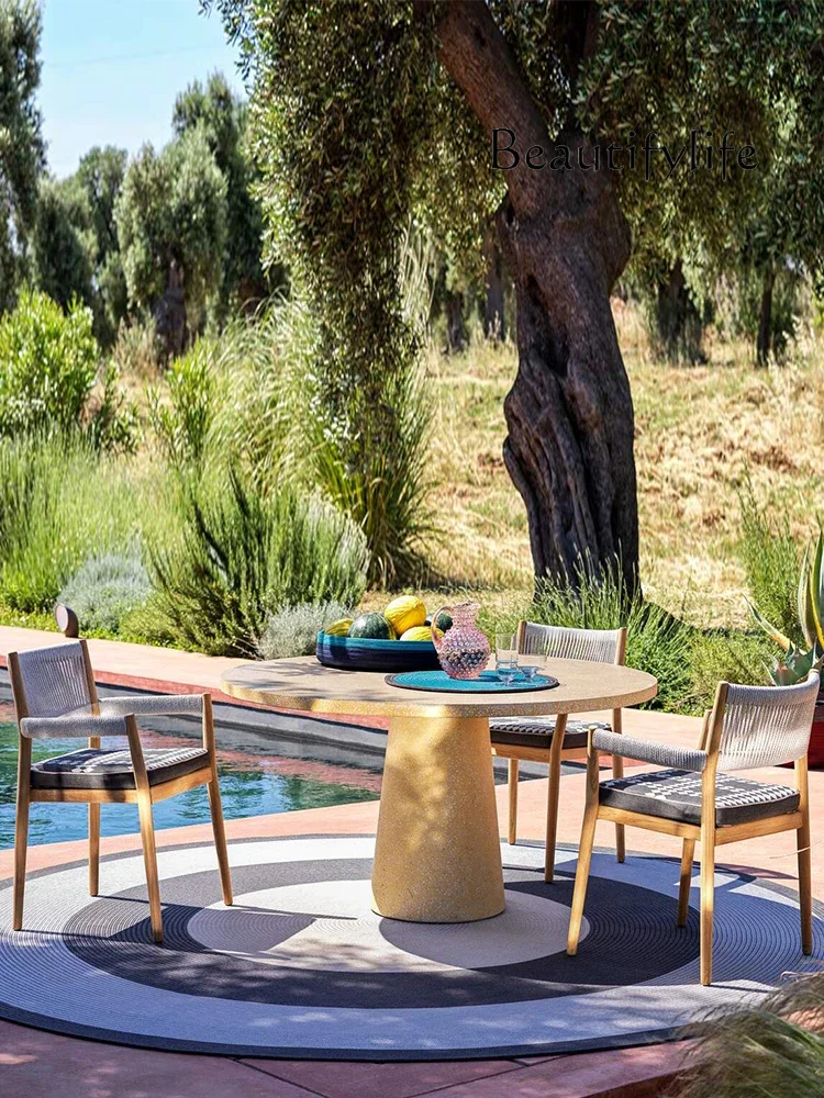 

X Outdoor Villa Courtyard Garden Leisure Open-air Terrace Table And Chair Combination