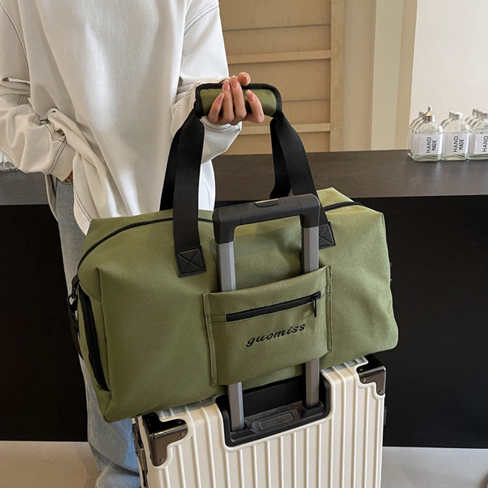 1PCS Compact Sports Gym Bag for Women and Man, Duffle Bag with Wet Pocket & Shoes Compartment, Personal Item Travel Workout Bag