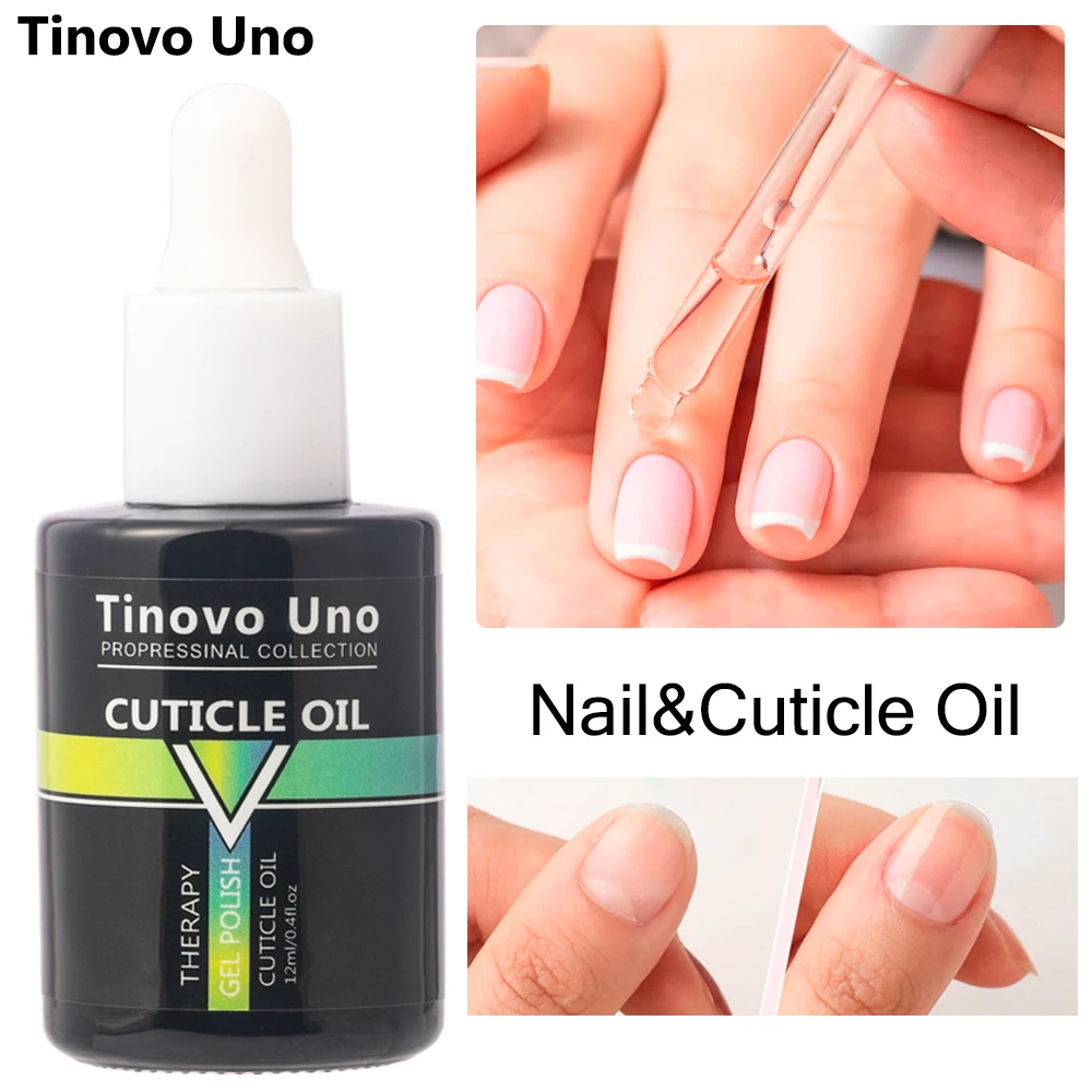 Tinovo Uno Cuticle Oil Nail Art Treatment 12ML Fruit Flavor Essential Oil Nail Care Repair Strengthener Revit Foot Toe Pedicure