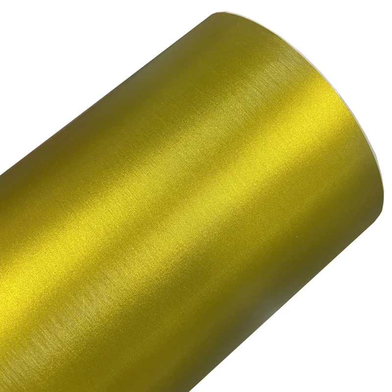 

Premium Matte Chrome Brushed Metallic Steel Vinyl Wrap Roll with Air Release Self Adhesive Decal Sticker Automotive Car Wrapping