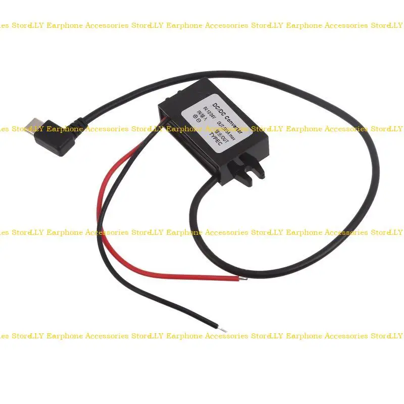 

462E 12V to 5V 3A DCDC DCDC Step Down Converter Type-C USB Buckk Power Supply Regulator Car Power Adapter