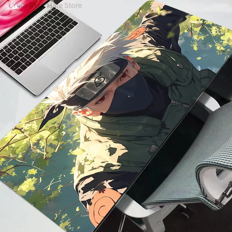 Anime-Mauspad Naruto HD-Druck Computer-Gamer-Mauspad mit Verstärkten Kanten XXL Tastatur-PC-Mauspad für CS:GO Langlebig Max