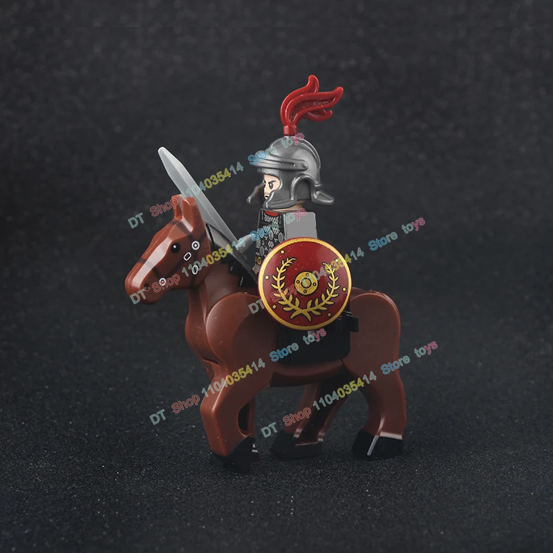 MOC Medieval Time Knight Spartan Hero Roman Warrior Soldier Helmet Action Figures Accessories Building Blocks Toys X0320