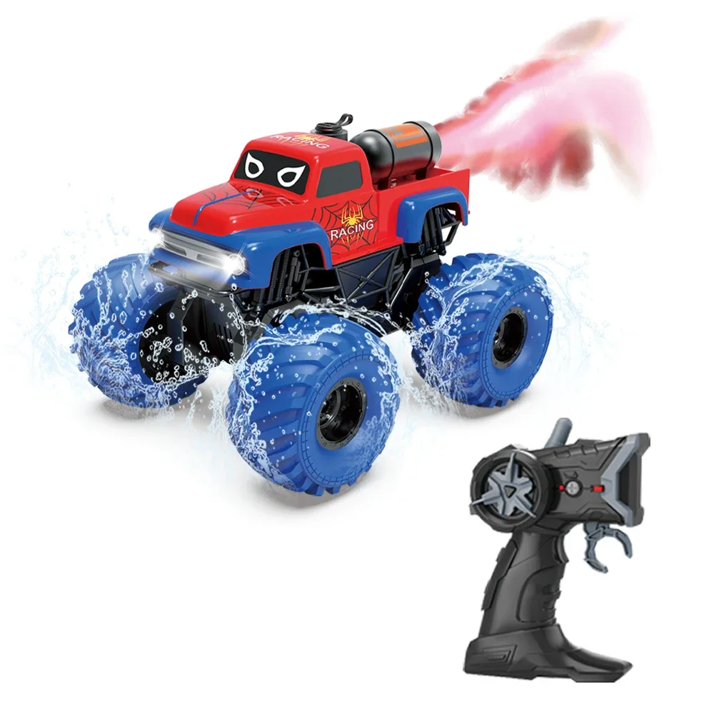 

2.4G Off-Road Amphibious Vehicle, Exhaust Spray Feature, Suitable for Indoor and Outdoor Play