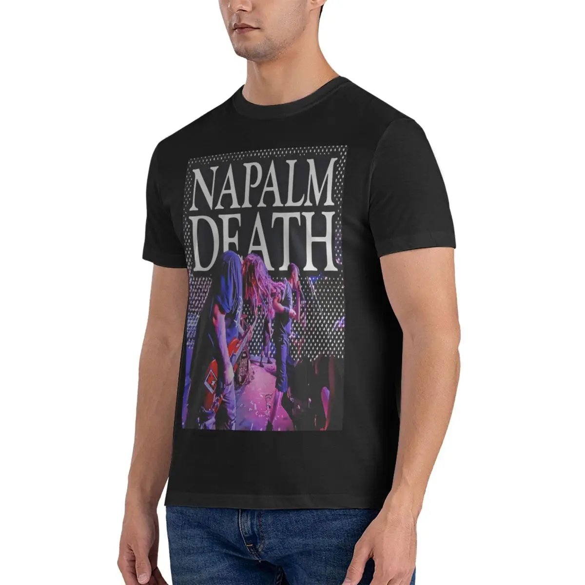 Remarkable T-Shirt for Men Napalm Death Fun Pure Cotton Tee Shirt O Neck Short Sleeve T Shirts Gift Idea Tops