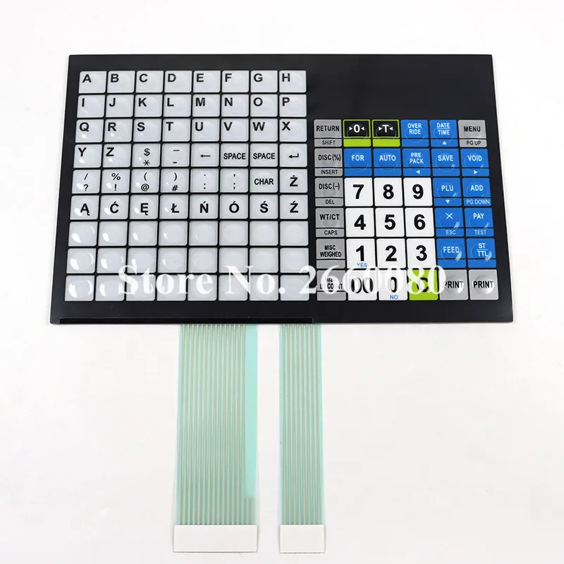 Imagem -03 - Teclado para Cas Cl5000 Cl5500 Balanças com Pólo Teclado Incluindo Sobreposição 10 Peças Lote Cl5000j