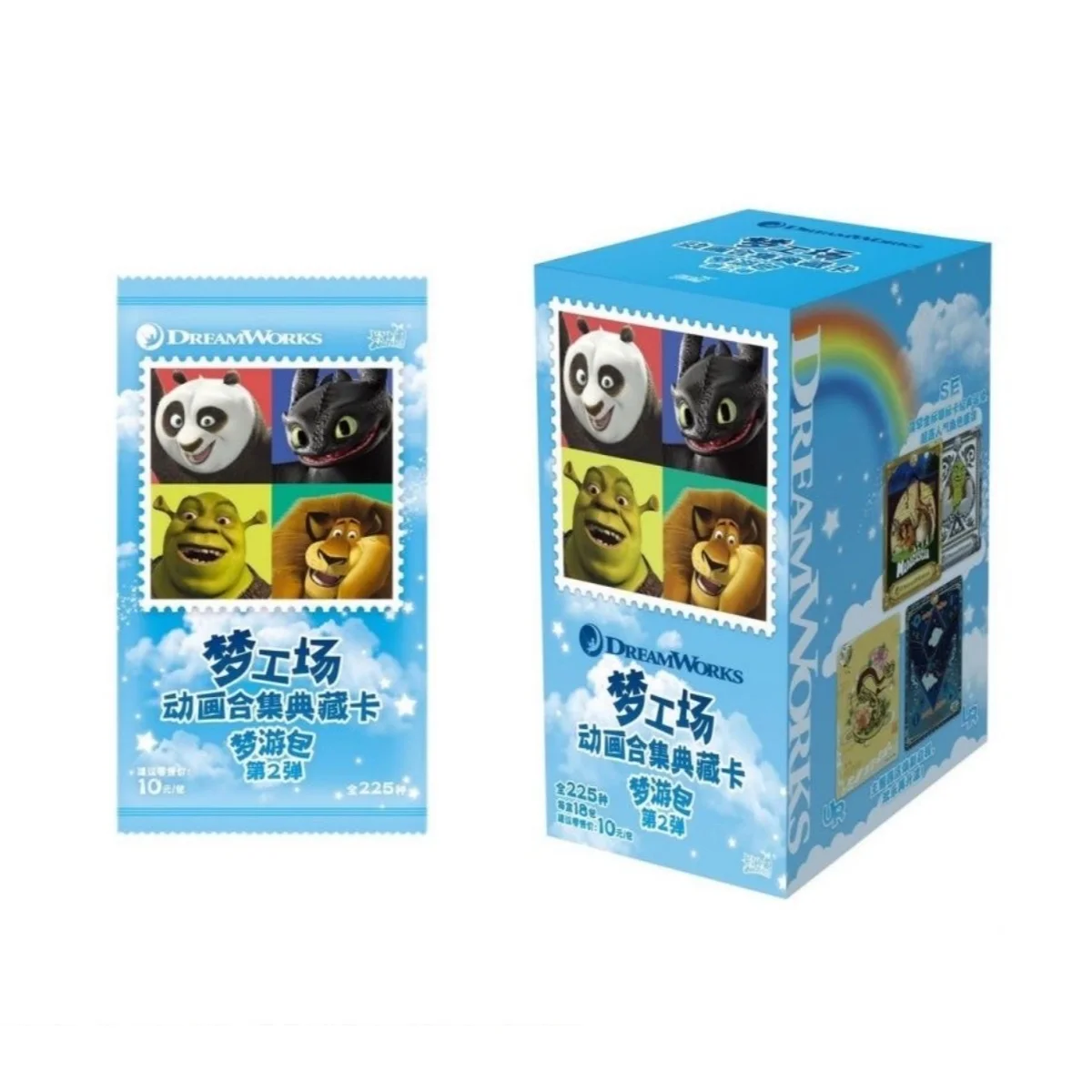 KAYOU DreamWorks Sleepwalking Card Collezione di animazioni 30a collezione Kung Fu Panda Shrek Anniversario Carte da collezione anime