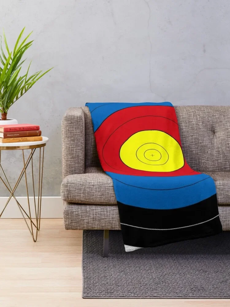 Archery Target Target Face Throw Blanket Cute Vintage Retros For Decorative Sofa Blankets