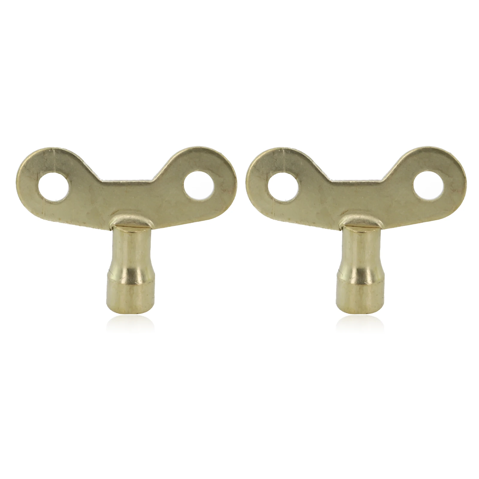 2pcs Plumbing Hole Faucet Key Square Socket Faucet Water Tap Brass Radiator Special Lock Solid Iron For Venting Air Valve