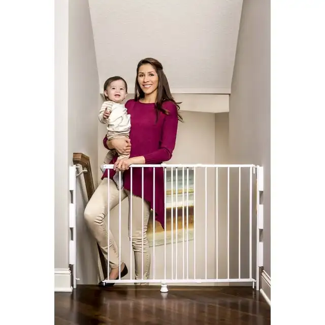 

Regalo 2-en-1 Escalera y Pasillo Pared Montado Puerta de Seguridad para Bebés