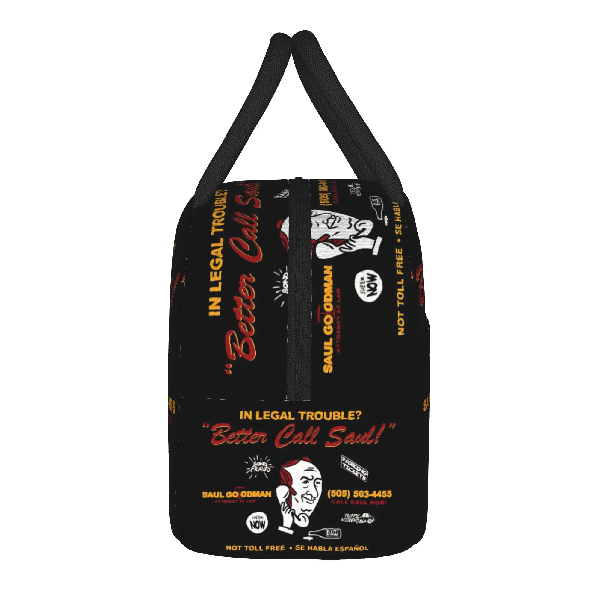 Saul Goodman Attorney at law Breaking Bad Lunch Bag Zipper Lunch Box Child Travel Cooler Bag Leisure Oxford Thermal Lunch Bags