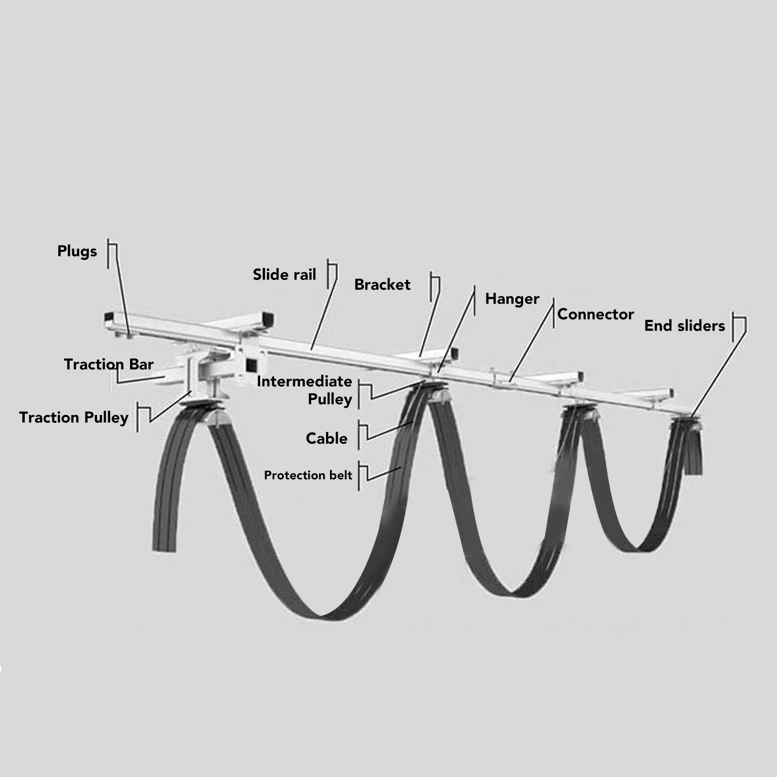 Poulie à Roulettes en Acier Inoxydable de 24mm de Diamètre, 1 Pièce