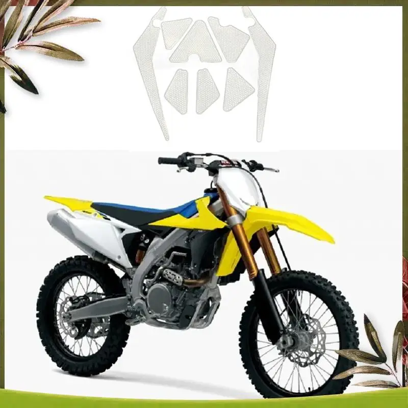 

AB98-Motorcycle Fuel Tank Anti-Skid Stickers Heat Insulation Side Stickers Fish Bone Decorative Stickers For SUZUKI RZ-Z450
