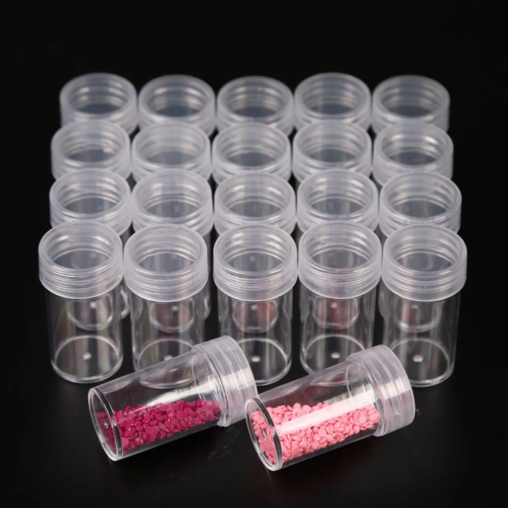 24PCS Drill Storage box  Diamond Painting Storage bottles. Beads Storage Container,Embroidery Accessories Tools,Diamond Box