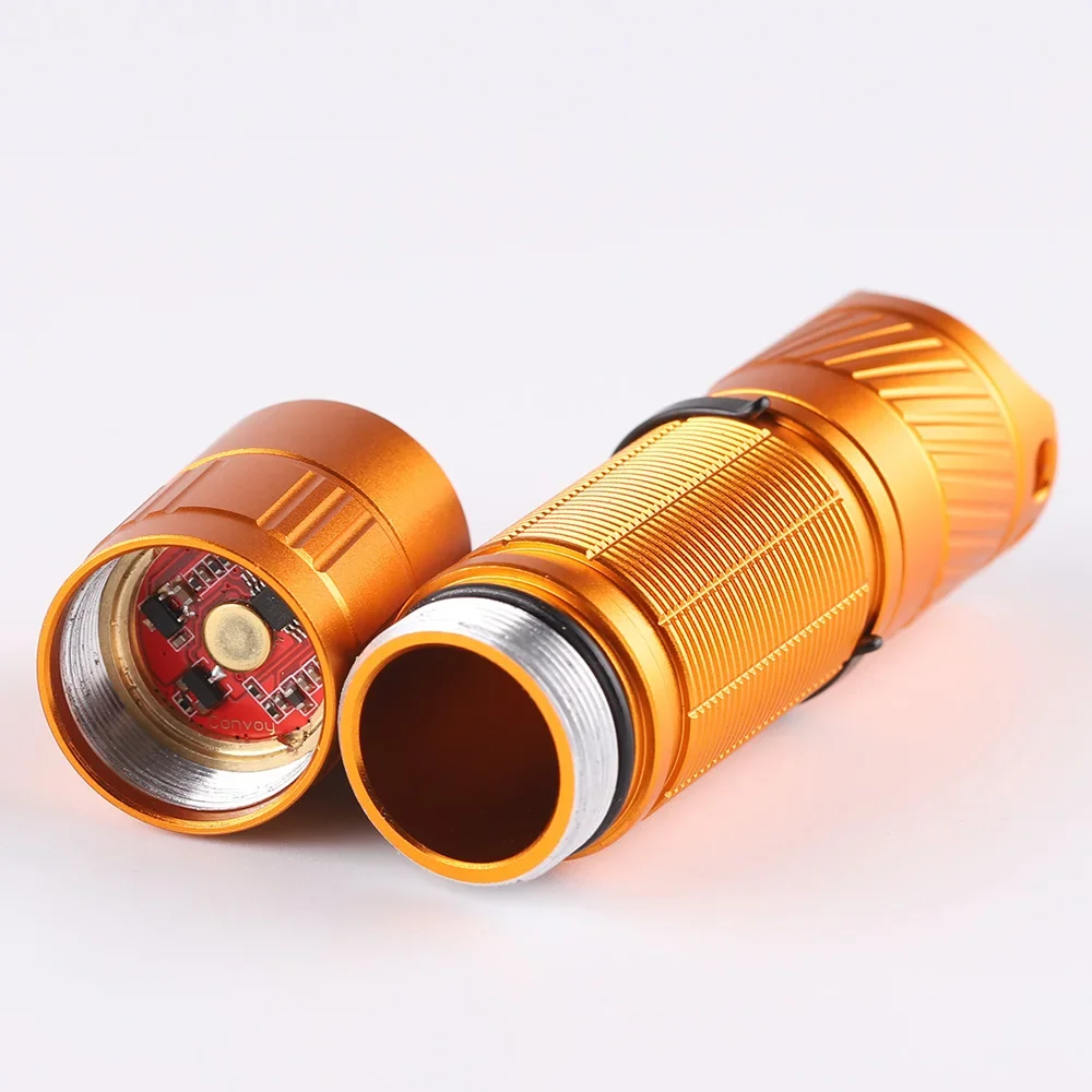 Convoy T5 Led Flashlight high CRI for AA/14500 Mini Flash Light Torch 12groups Fishing Camping Linterna Work Lamp