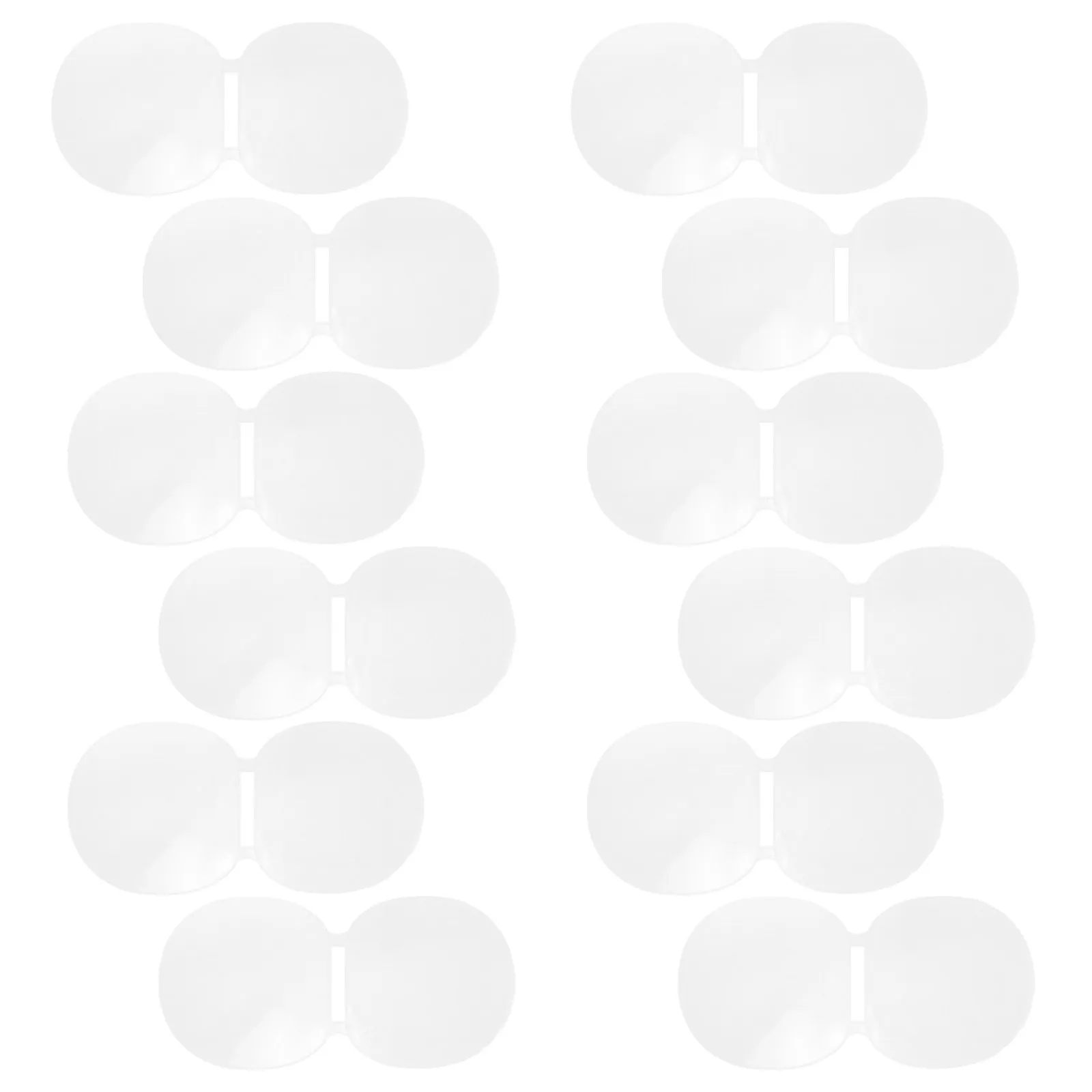 

12 шт. защитных пленок для настольных теннисных ракеток, двусторонние прозрачные накладки на ракетки, компактные пленки для поверхности ракеток для тренировок