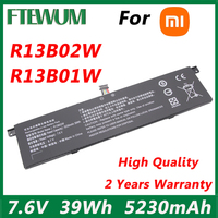 7.6V 5230mAh 39Wh R13B01W R13B02W For Xiaomi Laptop Battery Mi Air 13 13.3\