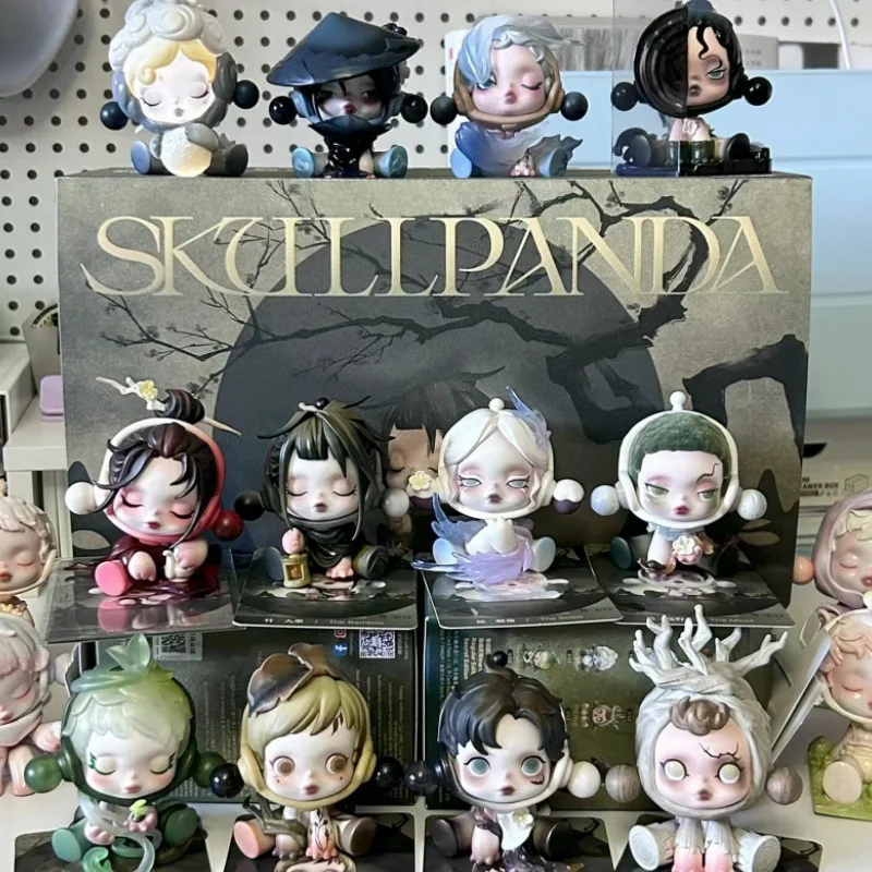 

Anime Skullpanda The Ink Plum Blossom Series Cute Doll Collectible Action Figure ﻿Decoration Ornaments Toys Kids Birthday Gifts