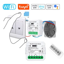 Tuya ZigBee Intelligent Curtain Module APP Remotely Control Compatible Alexa Google Home for Voice Control Used with Gateways