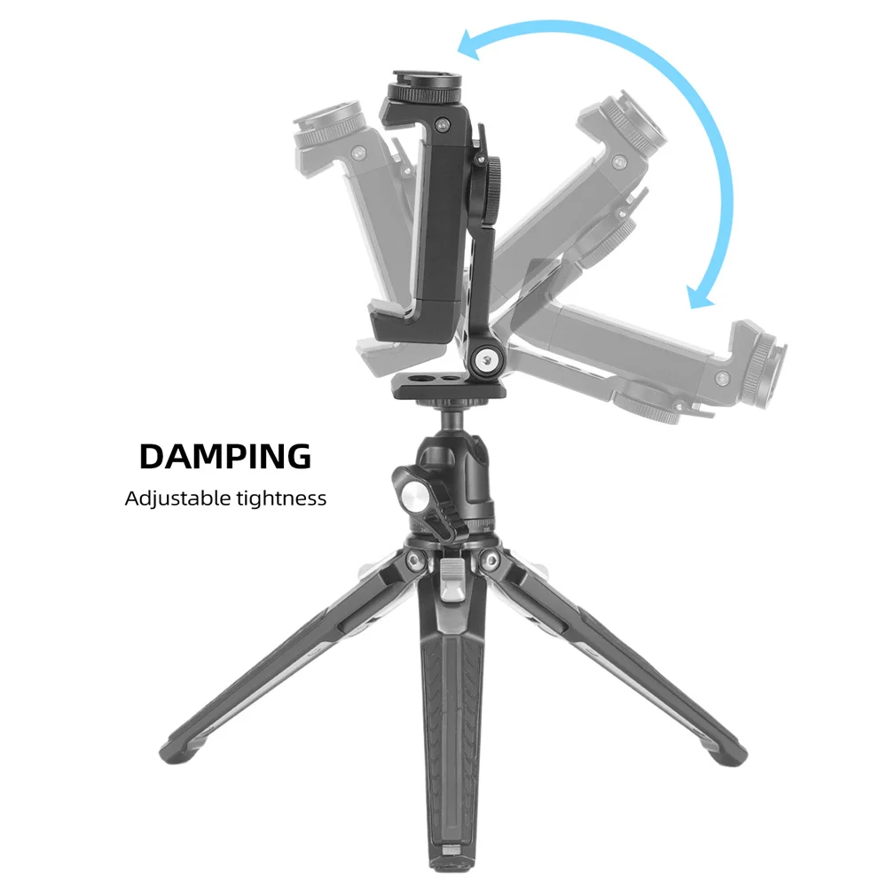 Upgrade Metal Cell Phone Tripod Mount Smartphone Holder Adapter w Cold Shoe Arca for iPhone 15 14 13 12 11 Max Pro X XR Samsung